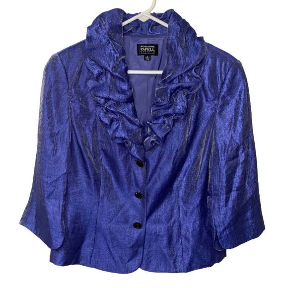 Adrianna Papell Evening Blazer Size 12 - Picture 3 of 11